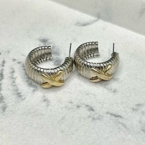 Vintage two tones earrings